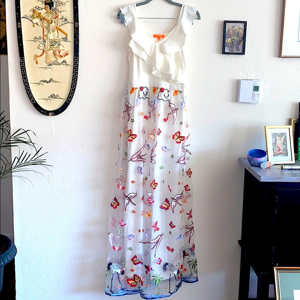 Embroidered maxi dress